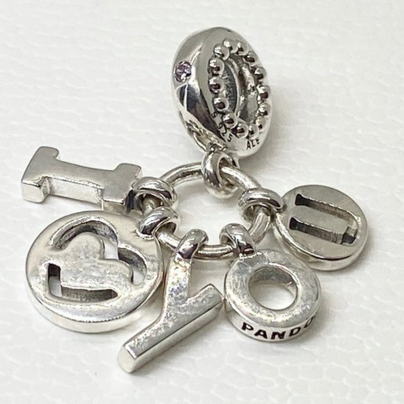 Pandora Jewelry - PANDORA I Love You Dangle Charm #796596FPC